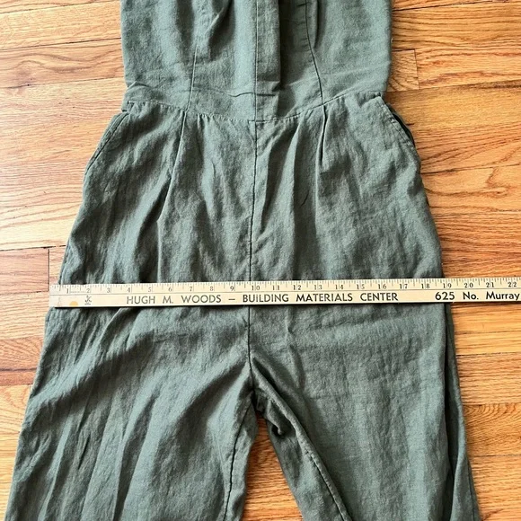 Old Navy Green Utility Jumpsuit with Adjustable Straps - Picture 6 of 8